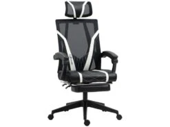 Fauteuil De Bureau Gamer STAN Noir Et Blanc