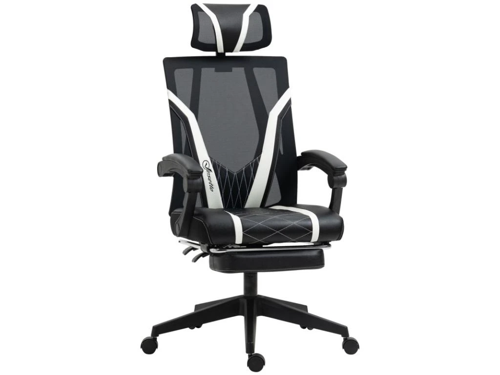 Fauteuil De Bureau Gamer STAN Noir Et Blanc 3 Fauteuil De Bureau Gamer STAN Noir Et Blanc
