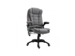 Fauteuil De Bureau Massant Maksym Gris Chiné