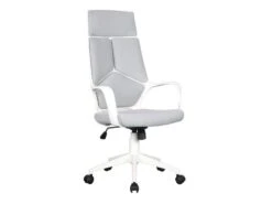 Chaise De Bureau Moderna Tissu Grise/Blanche