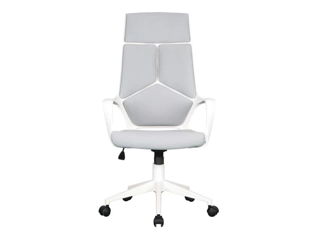 Chaise De Bureau Moderna Tissu Grise/Blanche 4 Chaise De Bureau Moderna Tissu Grise/Blanche – Image 2