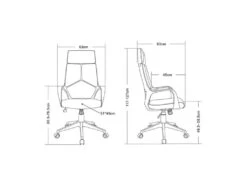 Chaise De Bureau Moderna Tissu Grise/Blanche 10 Chaise De Bureau Moderna Tissu Grise/Blanche -Meubles Soldes Boutique siege de bureau 19172813