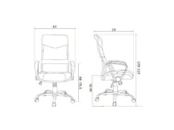 Chaise De Bureau Pivotante Tao Grise/Noire 7 Chaise De Bureau Pivotante Tao Grise/Noire -Meubles Soldes Boutique siege de bureau 19173375