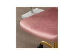 Chaise De Bureau EMILY Rose Poudré -Meubles Soldes Boutique siege de bureau 19173883