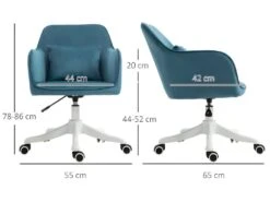 Chaise De Bureau Massante ANITA Bleue 9 Chaise De Bureau Massante ANITA Bleue -Meubles Soldes Boutique siege de bureau 21214259