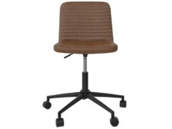 Chaise De Bureau En Simili Cuir Camel -Meubles Soldes Boutique siege de bureau 21587309