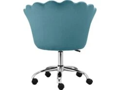Chaise De Bureau Rembourrée En Velours Bleu -Meubles Soldes Boutique siege de bureau 21700659