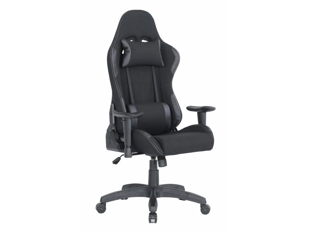 Chaise De Jeu Daren, Fauteuil De Jeu Pour Adultes, Chaise De Bureau, 57x72h124/134 Cm, Noir 4 Chaise De Jeu Daren, Fauteuil De Jeu Pour Adultes, Chaise De Bureau, 57x72h124/134 Cm, Noir – Image 2