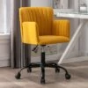 Chaise De Bureau - Tissu - Jaune - Hauteur Réglable - TOARA -Meubles Soldes Boutique siege de bureau 5100779