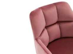 Chaise De Bureau - Velours - Rose - Hauteur Réglable - PEGA -Meubles Soldes Boutique siege de bureau 512317