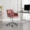 Chaise De Bureau - Velours - Rose - Hauteur Réglable - PEGA -Meubles Soldes Boutique siege de bureau 512329
