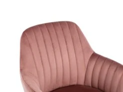 Chaise De Bureau - Velours - Rose - Hauteur Réglable - ELEANA 16 Chaise De Bureau - Velours - Rose - Hauteur Réglable - ELEANA -Meubles Soldes Boutique siege de bureau 8025375