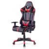 Fauteuil Chaise De Jeu En Cuir Synthétique Avec Accoudoirs Réglables Oreillers Et Coussins Lombaires Rouge Et Noir 19_0000430 -Meubles Soldes Boutique siege de bureau 9185041