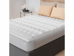Surmatelas 80x200 Mémoire De Forme 13 Zones - Haute Densité Mousse 38 Kg/m3 - Sur-matelas Confort