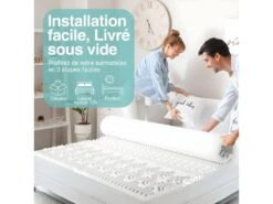 Surmatelas 180x200 Mémoire De Forme 13 Zones - Haute Densité Mousse 38 Kg/m3 - Sur-matelas Confort -Meubles Soldes Boutique surmatelas 11152447