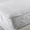 Surmatelas Avec Elastiques 140 X 190 Cm Microfibre Blanc 2 Surmatelas Avec Elastiques 140 X 190 Cm Microfibre Blanc -Meubles Soldes Boutique surmatelas 9092593