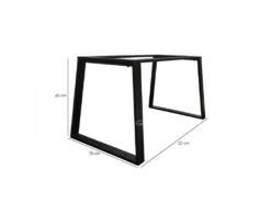 Table Extensible 160/240 Cm Céramique Gris Vieilli Pied Luge - MAINE 02 -Meubles Soldes Boutique table a manger 10233611