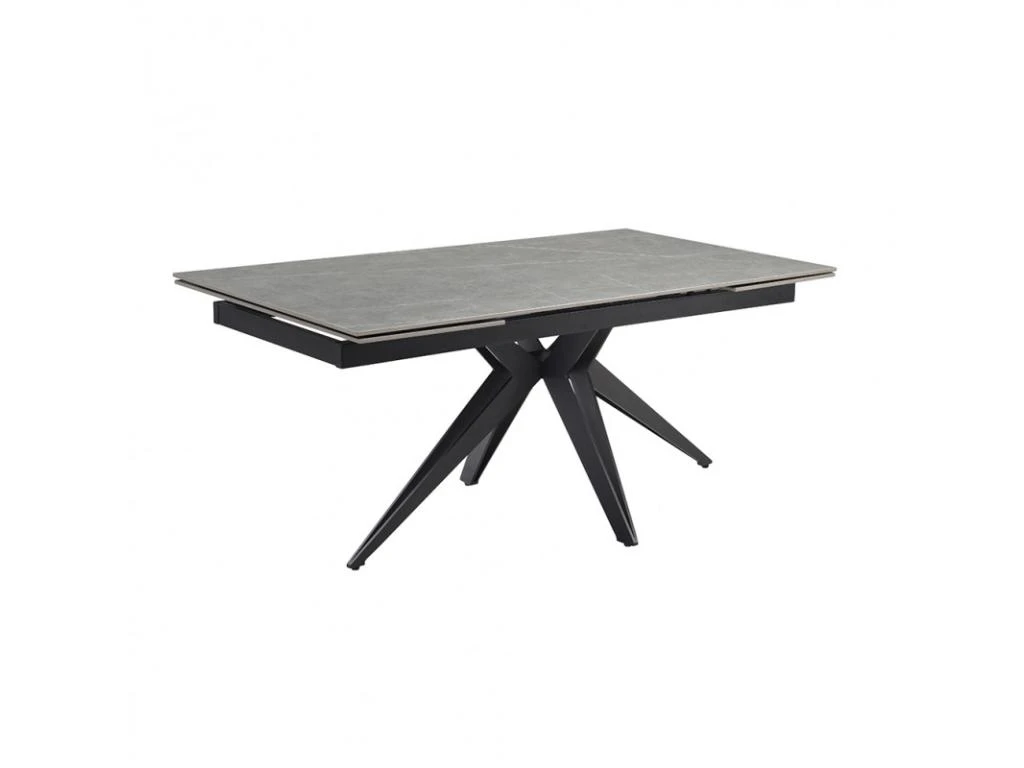 Table Extensible 160/240 Cm Céramique Gris Marbré Pied étoile - ARIZONA 06 3 Table Extensible 160/240 Cm Céramique Gris Marbré Pied étoile - ARIZONA 06