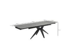 Table Extensible 160/240 Cm Céramique Gris Marbré Pied étoile - ARIZONA 06 10 Table Extensible 160/240 Cm Céramique Gris Marbré Pied étoile - ARIZONA 06 -Meubles Soldes Boutique table a manger 10233737