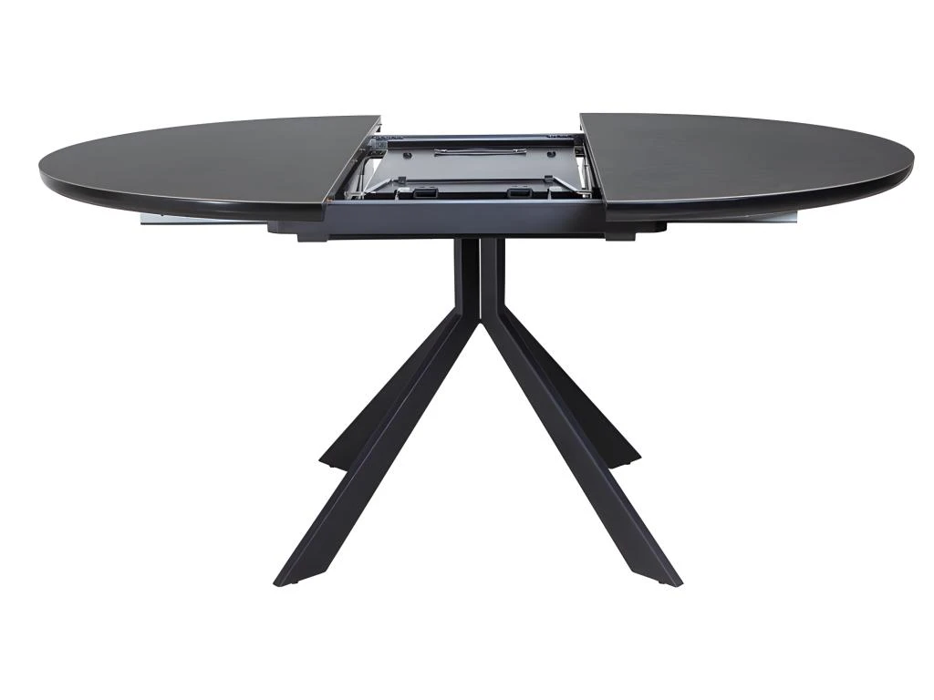 Table Ronde Extensible 120/160 Cm Céramique Gris Anthracite - HARDY 7 Table Ronde Extensible 120/160 Cm Céramique Gris Anthracite - HARDY – Image 5