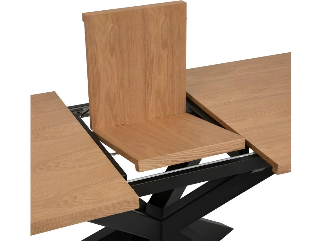 Table à Manger Extensible 180/220 X 90 Olaf Atmosphera - Naturel 6 Table à Manger Extensible 180/220 X 90 Olaf Atmosphera - Naturel – Image 4