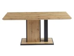 Table à Manger 6 Couverts En MDF Et Métal - Naturel Et Noir - MARIDORA 11 Table à Manger 6 Couverts En MDF Et Métal - Naturel Et Noir - MARIDORA -Meubles Soldes Boutique table a manger 12872841