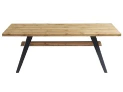 Table à Manger 8 Couverts En MDF - Naturel Et Anthracite - MILATU 11 Table à Manger 8 Couverts En MDF - Naturel Et Anthracite - MILATU -Meubles Soldes Boutique table a manger 12873601