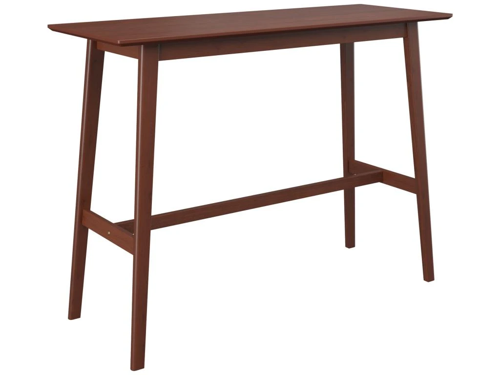 Table De Bar Rectangulaire Buvette 4 Personnes En Bois Foncé 120 Cm 3 Table De Bar Rectangulaire Buvette 4 Personnes En Bois Foncé 120 Cm