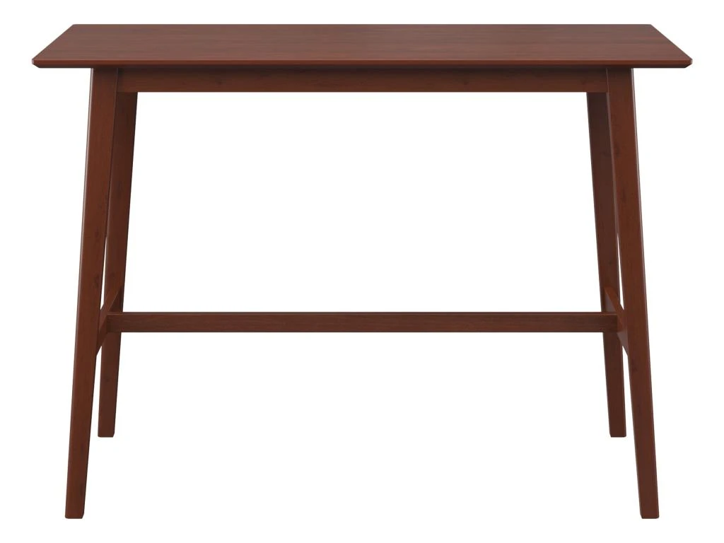 Table De Bar Rectangulaire Buvette 4 Personnes En Bois Foncé 120 Cm 5 Table De Bar Rectangulaire Buvette 4 Personnes En Bois Foncé 120 Cm – Image 3