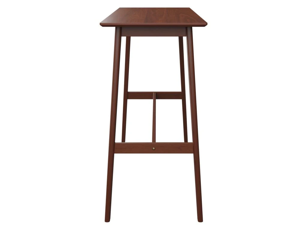 Table De Bar Rectangulaire Buvette 4 Personnes En Bois Foncé 120 Cm 8 Table De Bar Rectangulaire Buvette 4 Personnes En Bois Foncé 120 Cm – Image 6