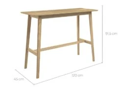 Table De Bar Rectangulaire Buvette 4 Personnes En Bois Clair 120 Cm 10 Table De Bar Rectangulaire Buvette 4 Personnes En Bois Clair 120 Cm -Meubles Soldes Boutique table a manger 13010503