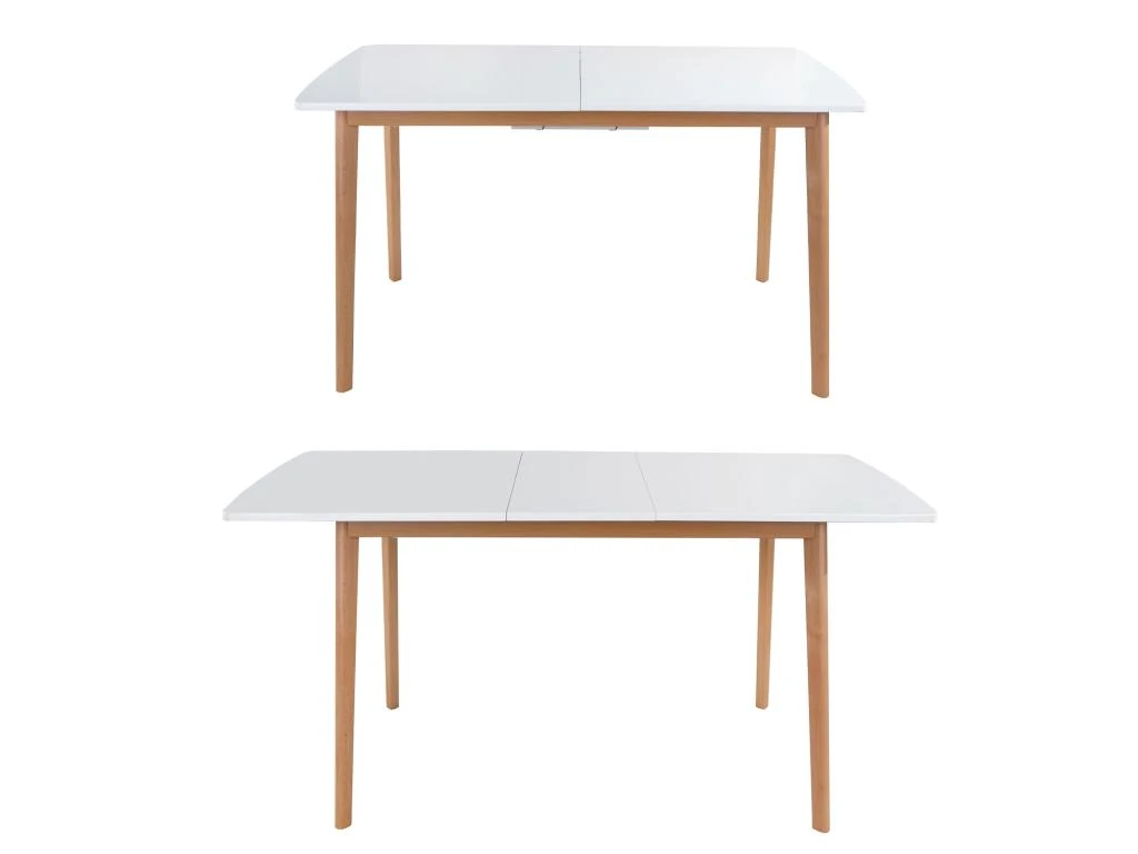 Table Extensible HELGA 120 / 160cm Blanche - HAPPY GARDEN 4 Table Extensible HELGA 120 / 160cm Blanche - HAPPY GARDEN – Image 2