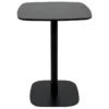 Table Bistrot Design Plateau Carré Pied Fixe SILA (Noir) 2 Table Bistrot Design Plateau Carré Pied Fixe SILA (Noir) -Meubles Soldes Boutique table a manger 13435815