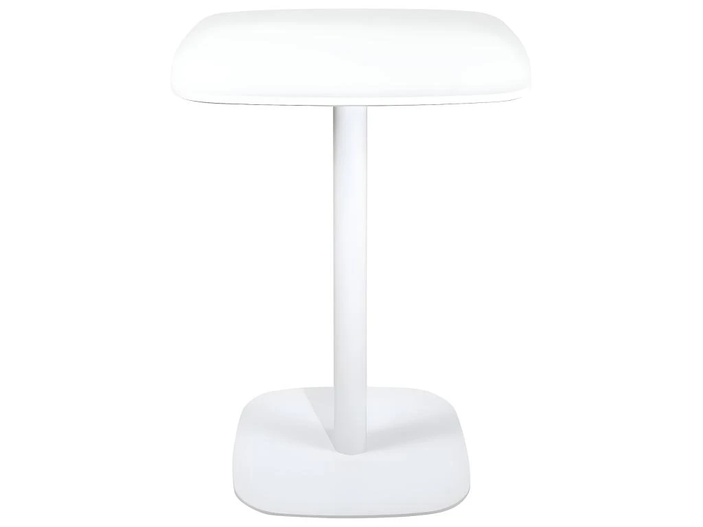 Table Bistrot Design Plateau Carré Pied Fixe SILA (Blanc) 3 Table Bistrot Design Plateau Carré Pied Fixe SILA (Blanc)