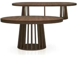 Table Ovale Extensible Eliza Bois Noisette -Meubles Soldes Boutique table a manger 13698027