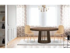 Table Ovale Extensible Eliza Bois Noisette -Meubles Soldes Boutique table a manger 13698029