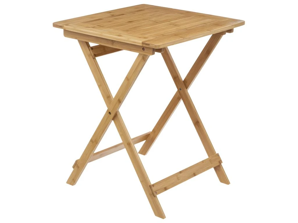 Table Pliante 2 Places En Bambou 60 X 60 Cm 3 Table Pliante 2 Places En Bambou 60 X 60 Cm