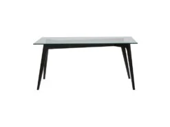 Table De Repas Verre/Noir - SAMBA -Meubles Soldes Boutique table a manger 14340753