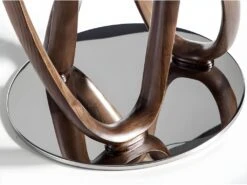 Table à Manger En Verre Trempé Noyer 1021 ANGEL CERDA -Meubles Soldes Boutique table a manger 14718825