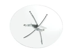 Table à Manger Courbée En Acier Et Verre 1061 ANGEL CERDA -Meubles Soldes Boutique table a manger 14719051