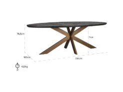 Table à Dînerbone Ovale 230 12 Table à Dînerbone Ovale 230 -Meubles Soldes Boutique table a manger 15451013