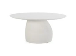 Table De Salle à Manger Bois/Fibre De Verre -- Blanc