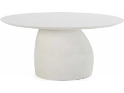 Table De Salle à Manger Bois/Fibre De Verre -- Blanc -Meubles Soldes Boutique table a manger 15466569