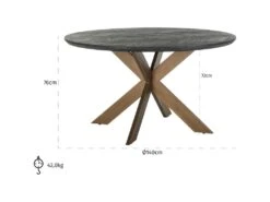 Table à Mangerbone 140Ø -Meubles Soldes Boutique table a manger 15466931