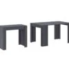 Table Console Extensible Avec Rallonges,jusqu'a 140 Cm, Couleur Grise. -Meubles Soldes Boutique table a manger 15792927