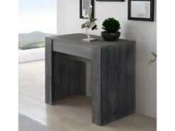Table Console Extensible Avec Rallonges,jusqu'a 140 Cm, Couleur Grise. -Meubles Soldes Boutique table a manger 15792931