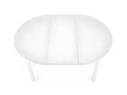 Table à Manger Extensible Ovale 102-142 X 102 X 76 Cm - Blanc -Meubles Soldes Boutique table a manger 17562891