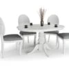 Table à Manger Extensible 90-124 X 90 X 75 Cm - Blanc 1 Table à Manger Extensible 90-124 X 90 X 75 Cm - Blanc -Meubles Soldes Boutique table a manger 17562935