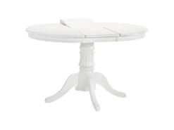 Table à Manger Extensible 90-124 X 90 X 75 Cm - Blanc -Meubles Soldes Boutique table a manger 17562937