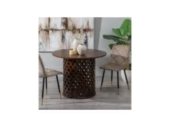 Table De Repas Bois/Marron - TIMY 10 Table De Repas Bois/Marron - TIMY -Meubles Soldes Boutique table a manger 17630763